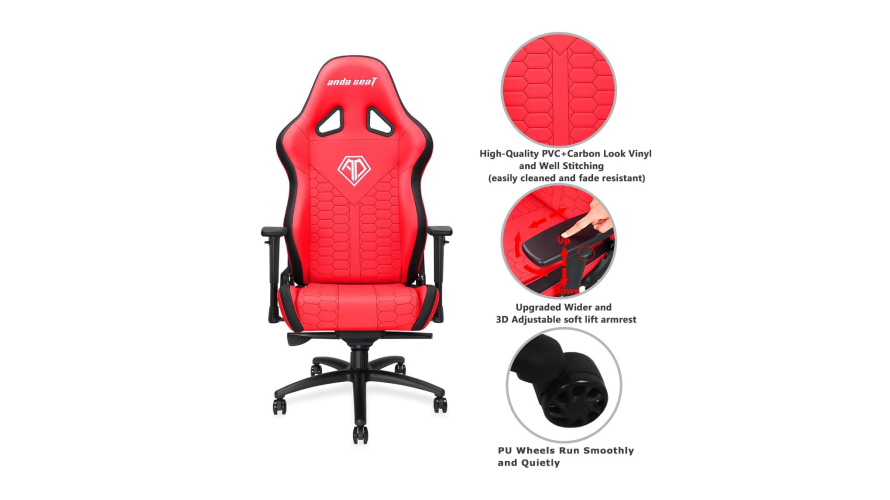 Buy Andaseat Spirit King Series Gaming Chair Red and Black