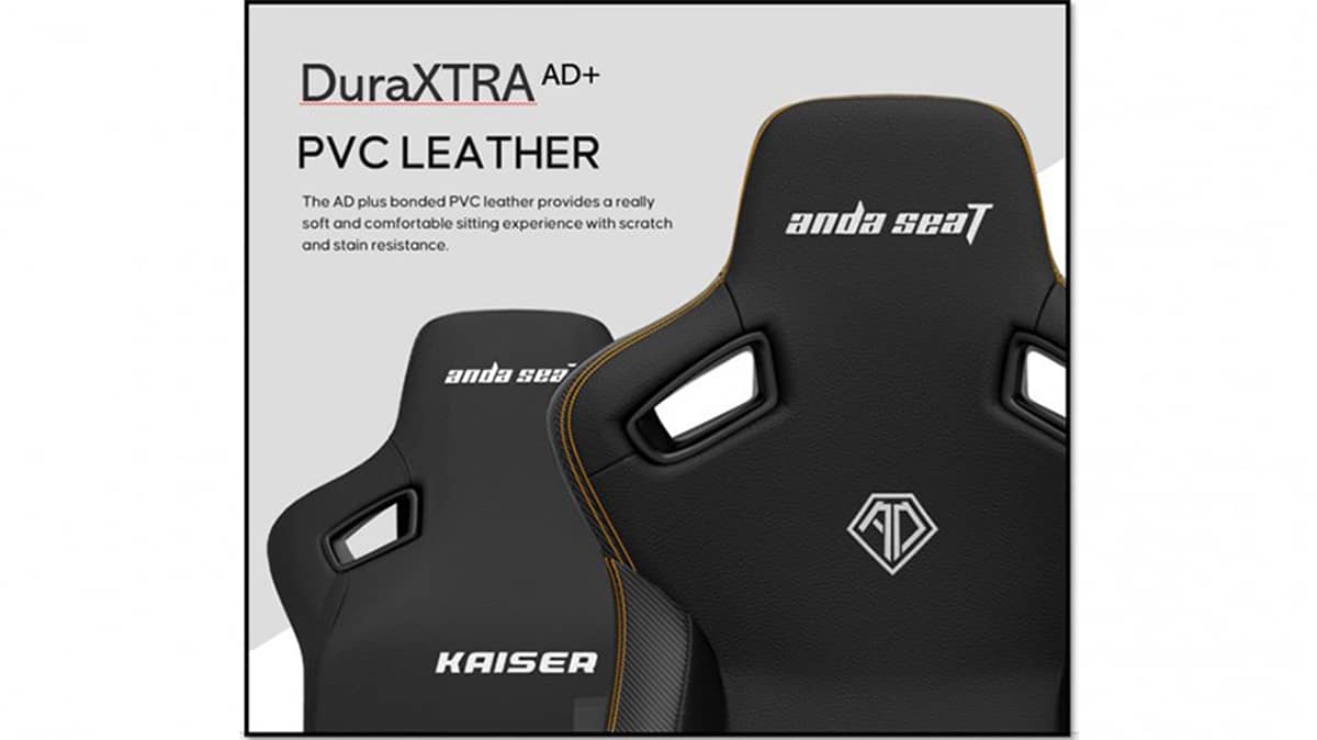 buy andaseat-kaiser-3-series-premium-gaming-chair-large-pvc-black