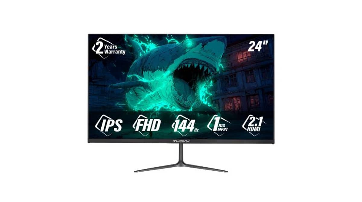 شتر sharx-bite-24-inch-fhd-gaming-monitor-2w-built-in-speakers