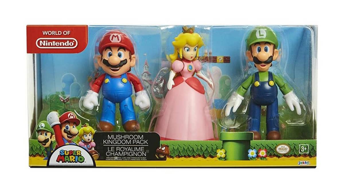 buy super-mario-mushroom-kingdom-diorama-figure-set-mario-peach-luigi