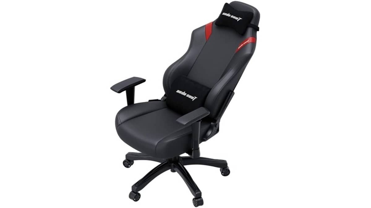 شتر andaseat-luna-l-gaming-chair-black-and-red-pvc