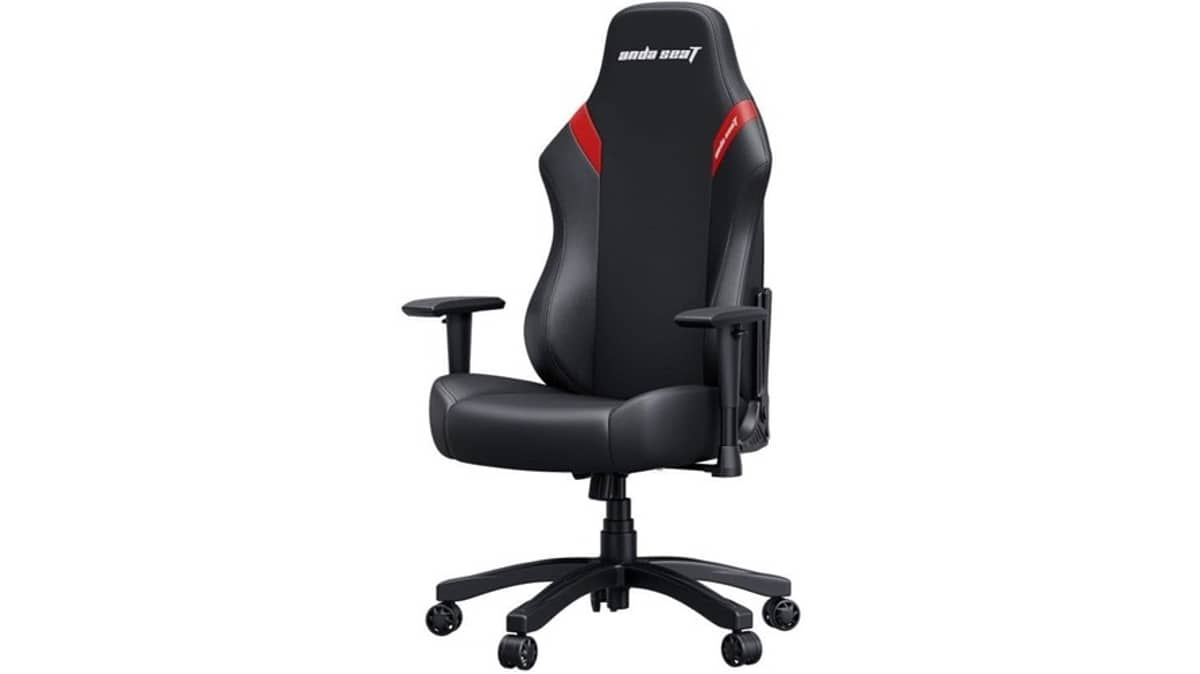 شتر andaseat-luna-l-gaming-chair-black-and-red-pvc