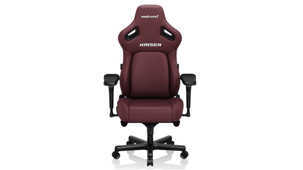 buy andaseat-kaiser-4-large-premium-pvc-leather-gaming-chair-maroon