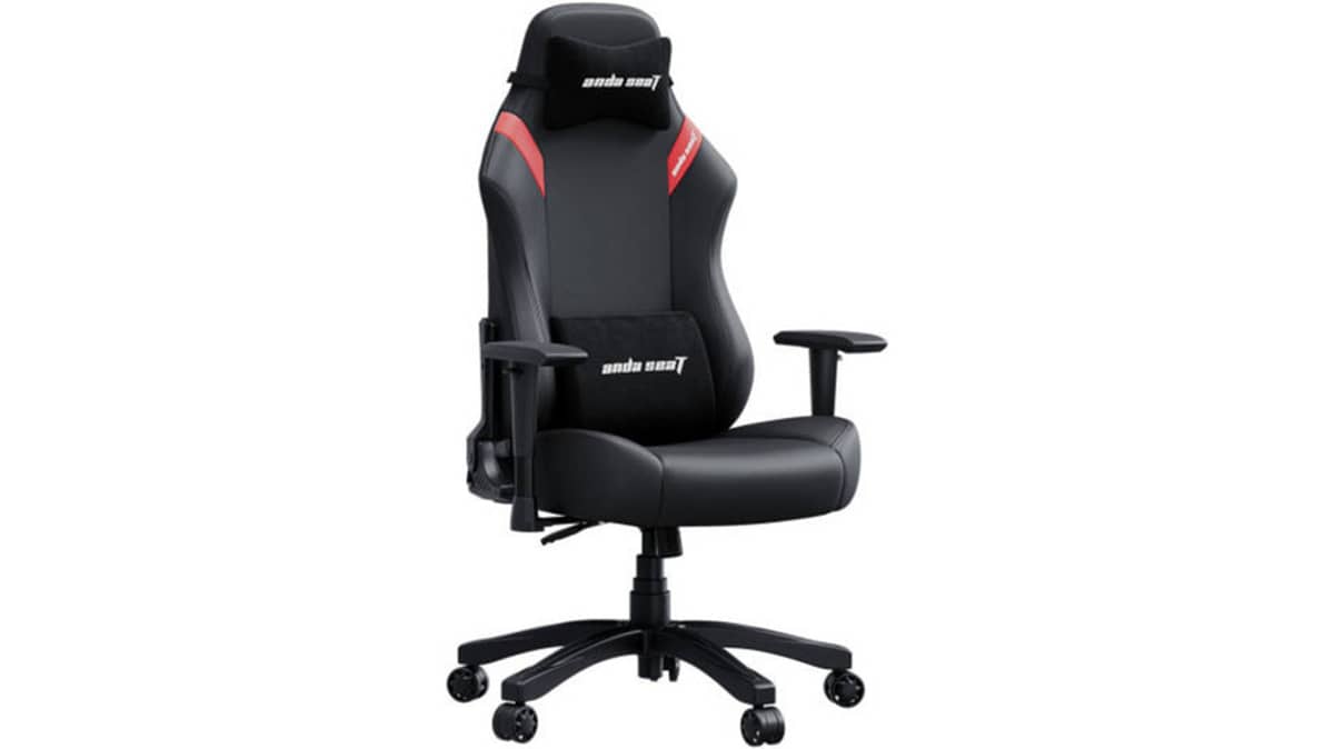 شتر andaseat-luna-l-gaming-chair-black-and-red-pvc
