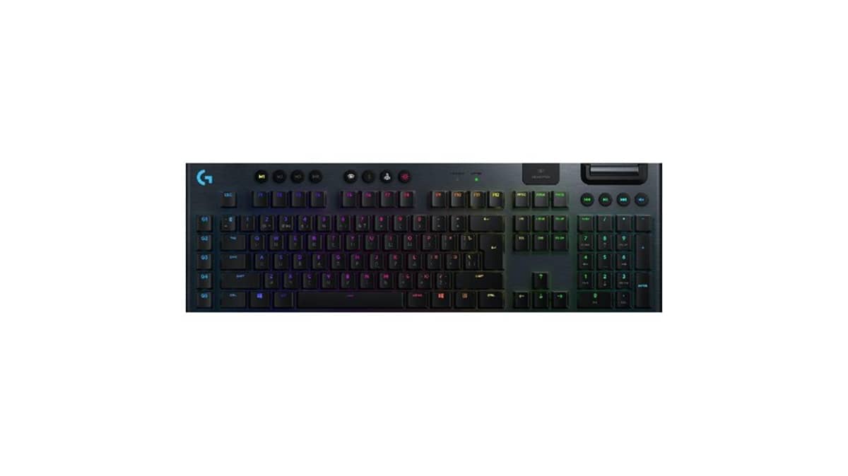 شتر logitech-g915-lightspeed-rgb-mechanical-gaming-keyboard-black