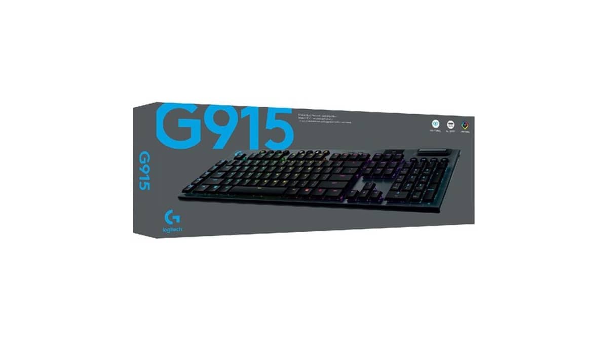 شتر logitech-g915-lightspeed-rgb-mechanical-gaming-keyboard-black