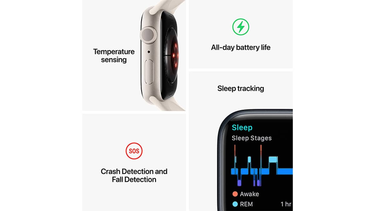 Buy Apple Watch Series 8 GPS 41mm Starlight Aluminium Case