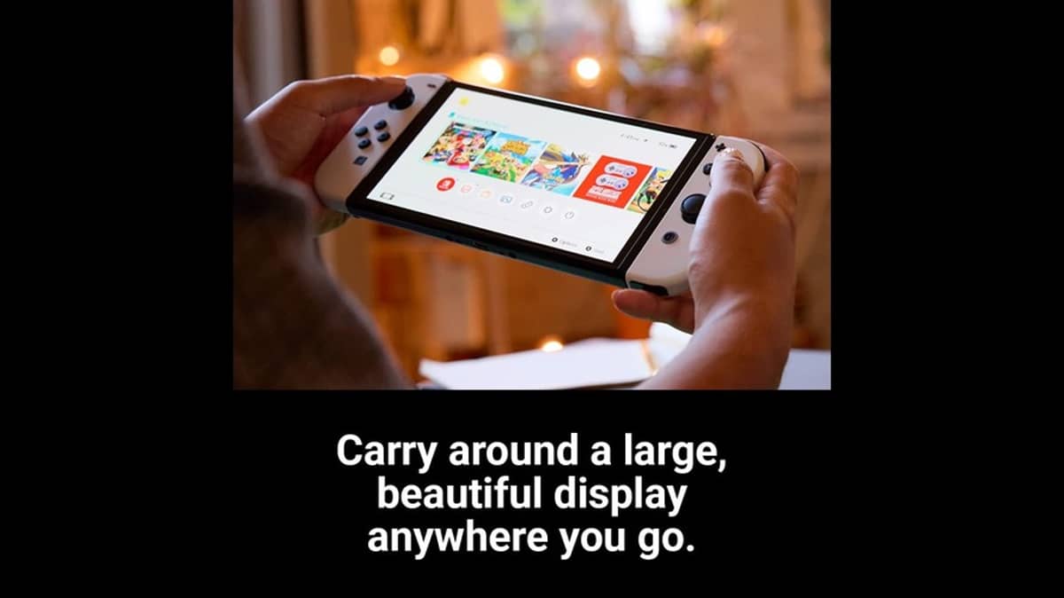 شتر nintendo-switch-oled-handheld-console-64gb-white