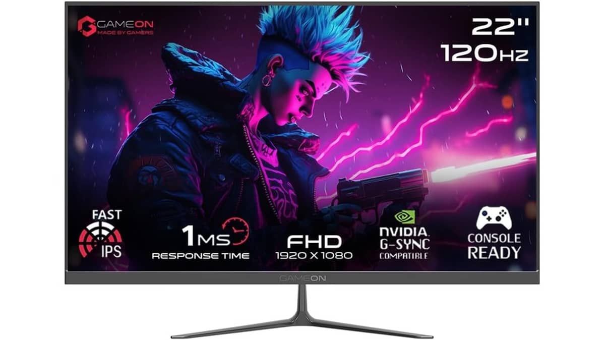 شتر gameon-22-inch-full-hd-monitor-goes22fhd120ips