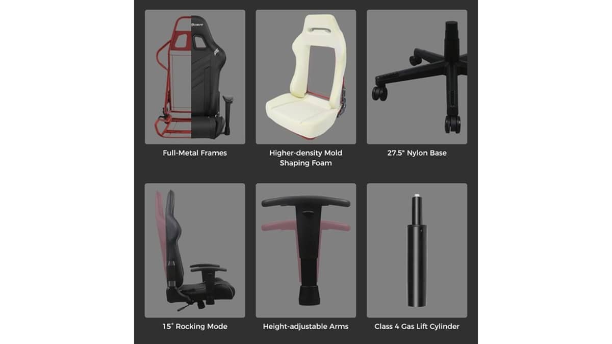 buy dxracer-p132-prince-series-gaming-chair-black