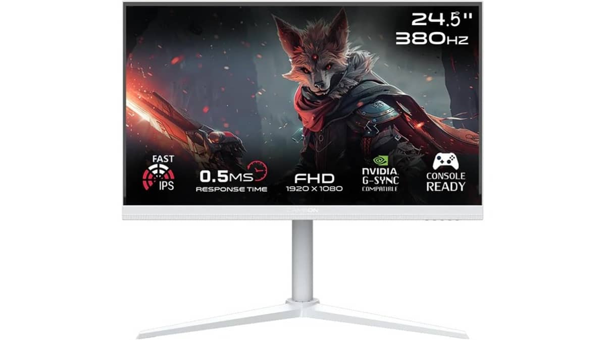 شتر gameon-24-inch-goap24fhd380ips-white-gaming-monitor