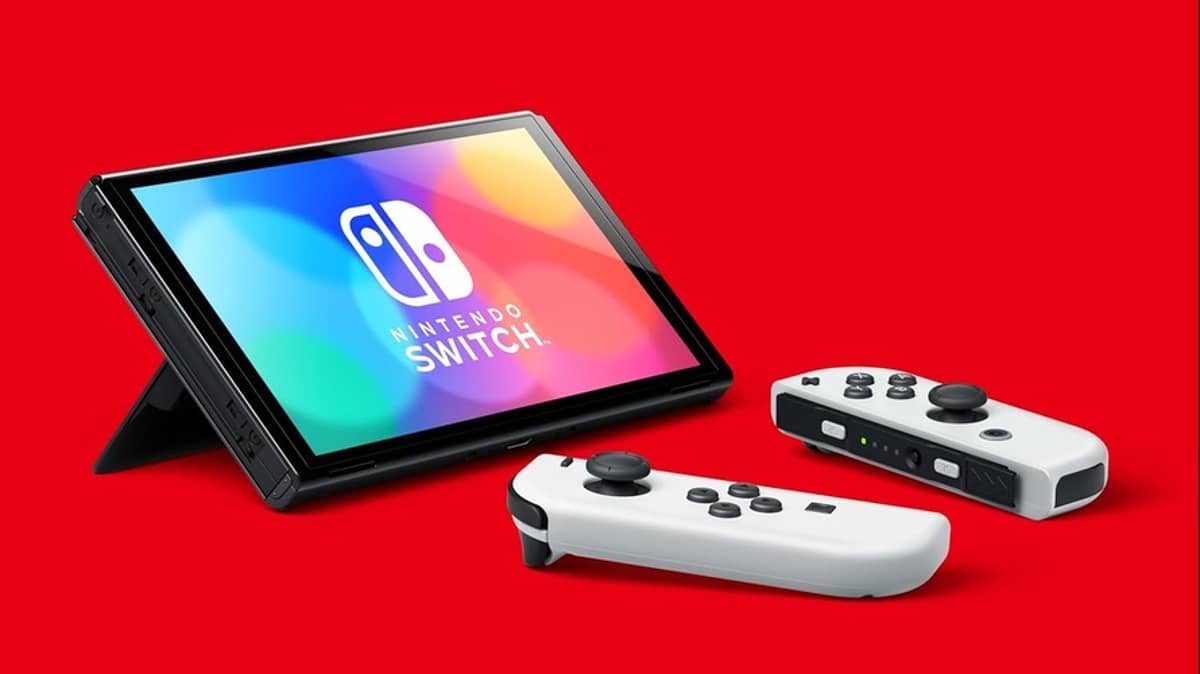 شتر nintendo-switch-oled-handheld-console-64gb-white
