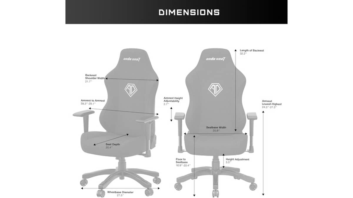 buy anda-seat-phantom-3-series-premium-gaming-chair-black