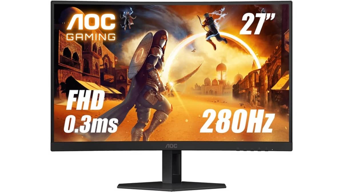 شتر aoc-c27g4ze-27-inch-280hz-curved-ultra-fast-gaming-monitor