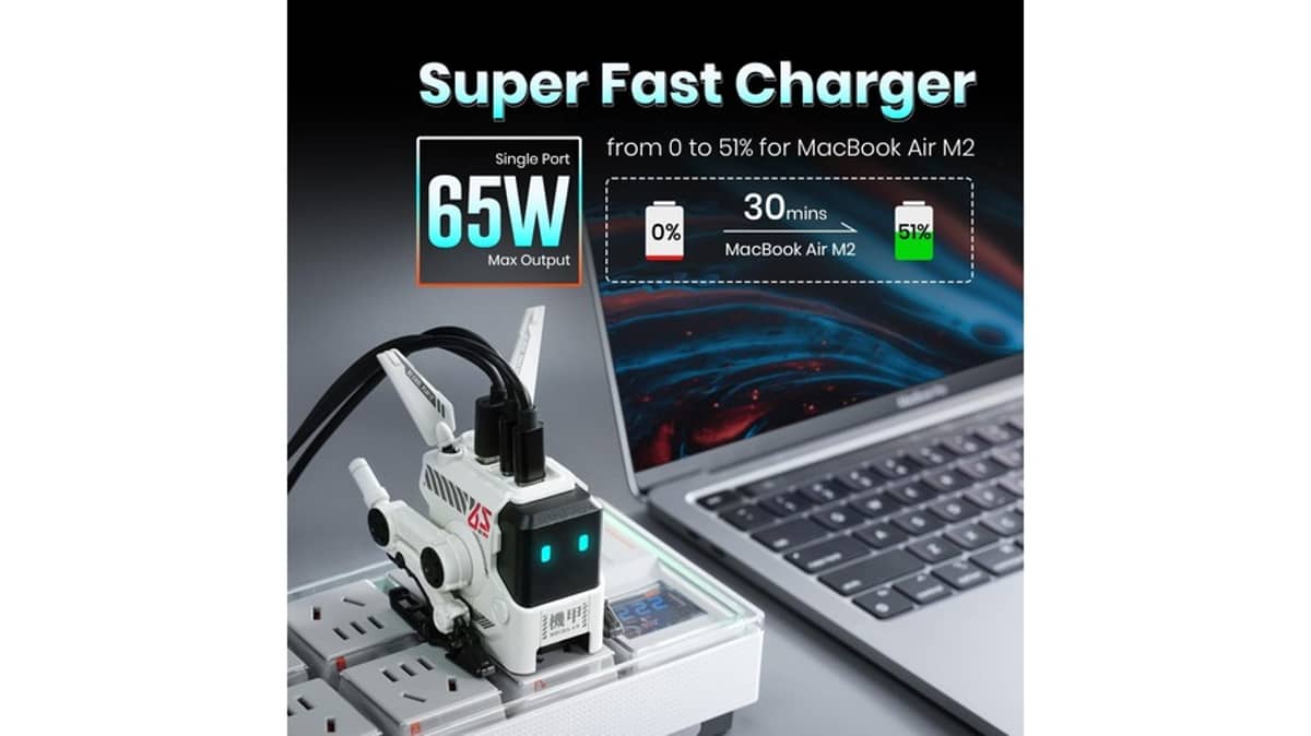 buy gravastar-alpha65-gan-65w-wall-charger-white