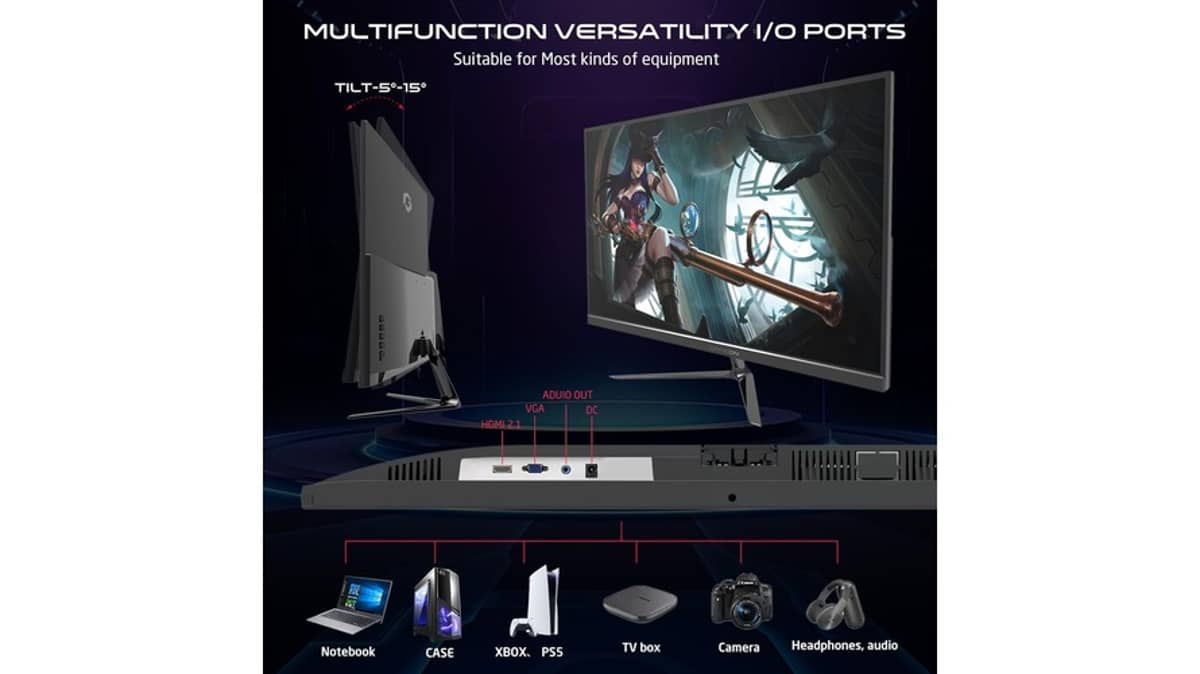شتر gameon-27-inch-gaming-monitor-fhd-goes27fhd120ips
