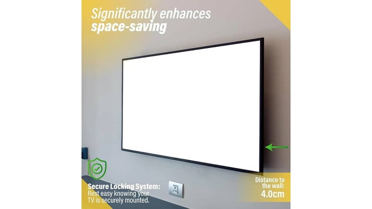 شتر wb-fixed-tv-wall-mount-bracket-55-to-100-inch-flat-screen-led-and-lcd-tv