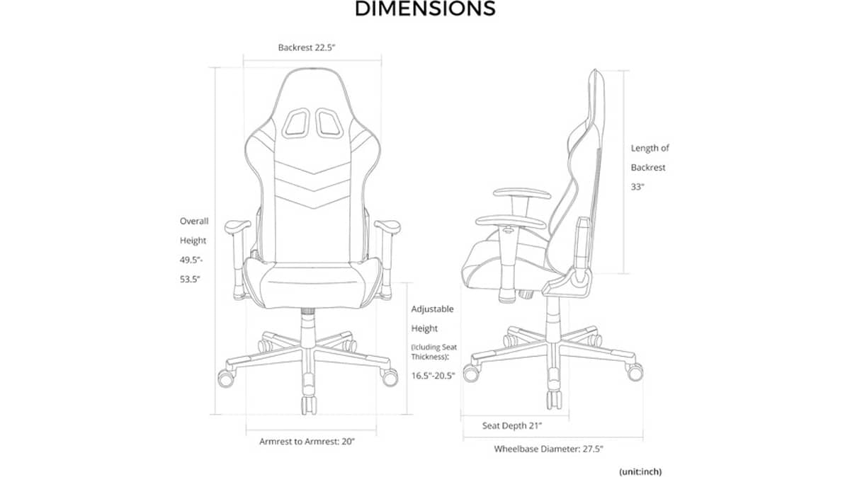 buy dxracer-p132-prince-series-gaming-chair-black