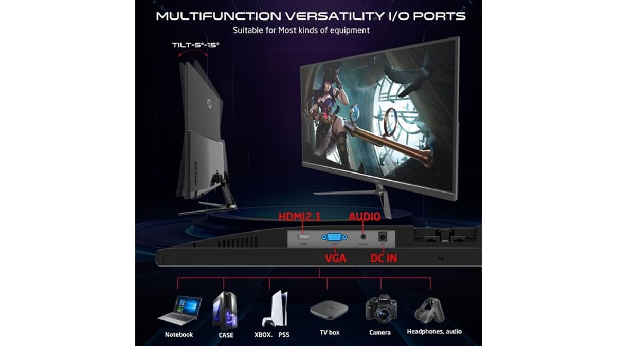 شتر gameon-22-inch-full-hd-monitor-goes22fhd120ips