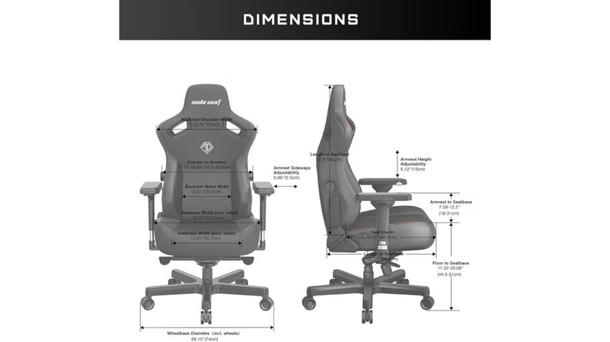 buy andaseat-kaiser-3-xl-gaming-chair-brown