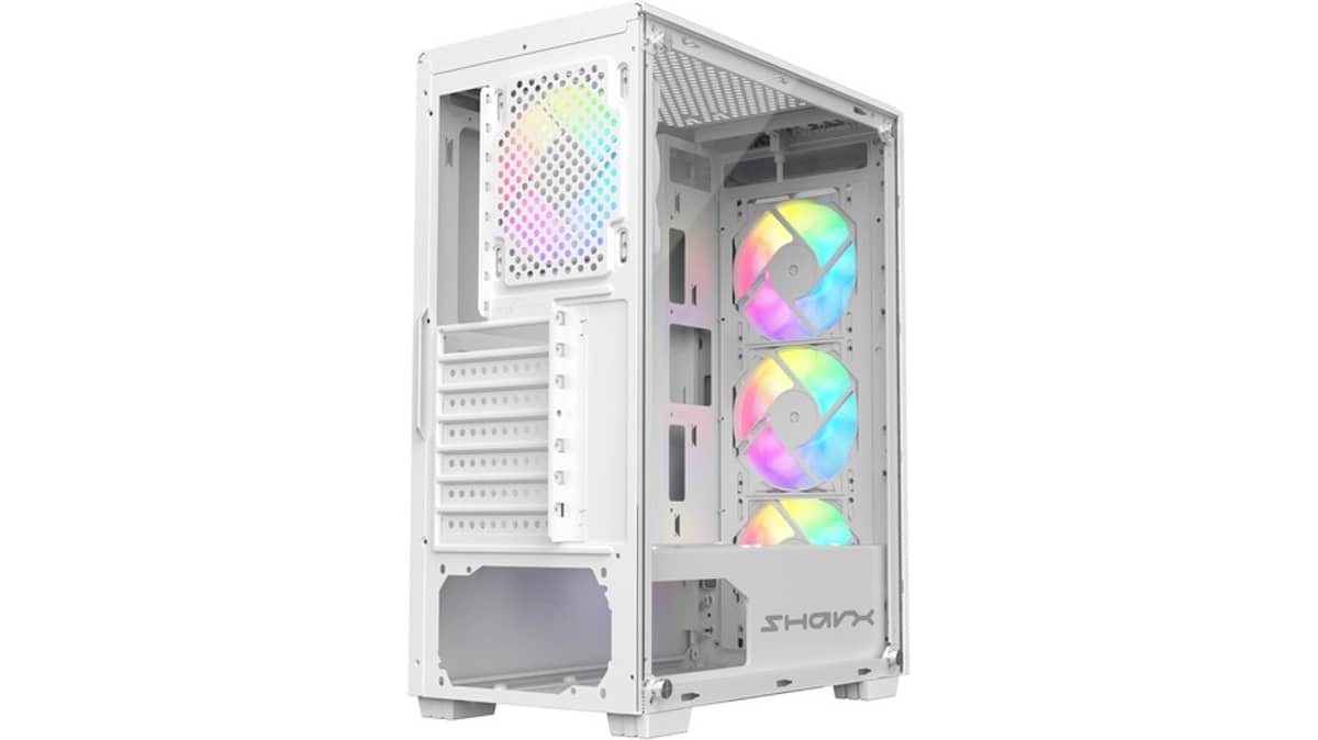 شتر sharx-razorfin-argb-atx-pc-case-with-front-mesh-panel-r-200w