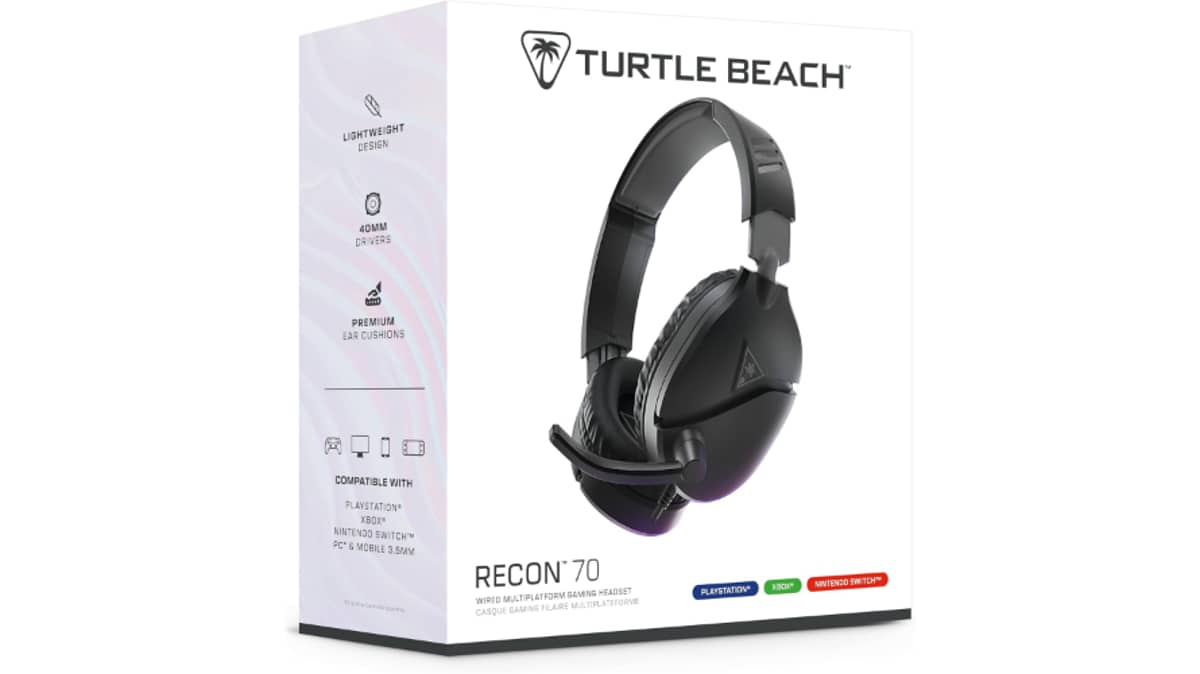 شتر turtle-beach-recon-70-wired-gaming-headset-black