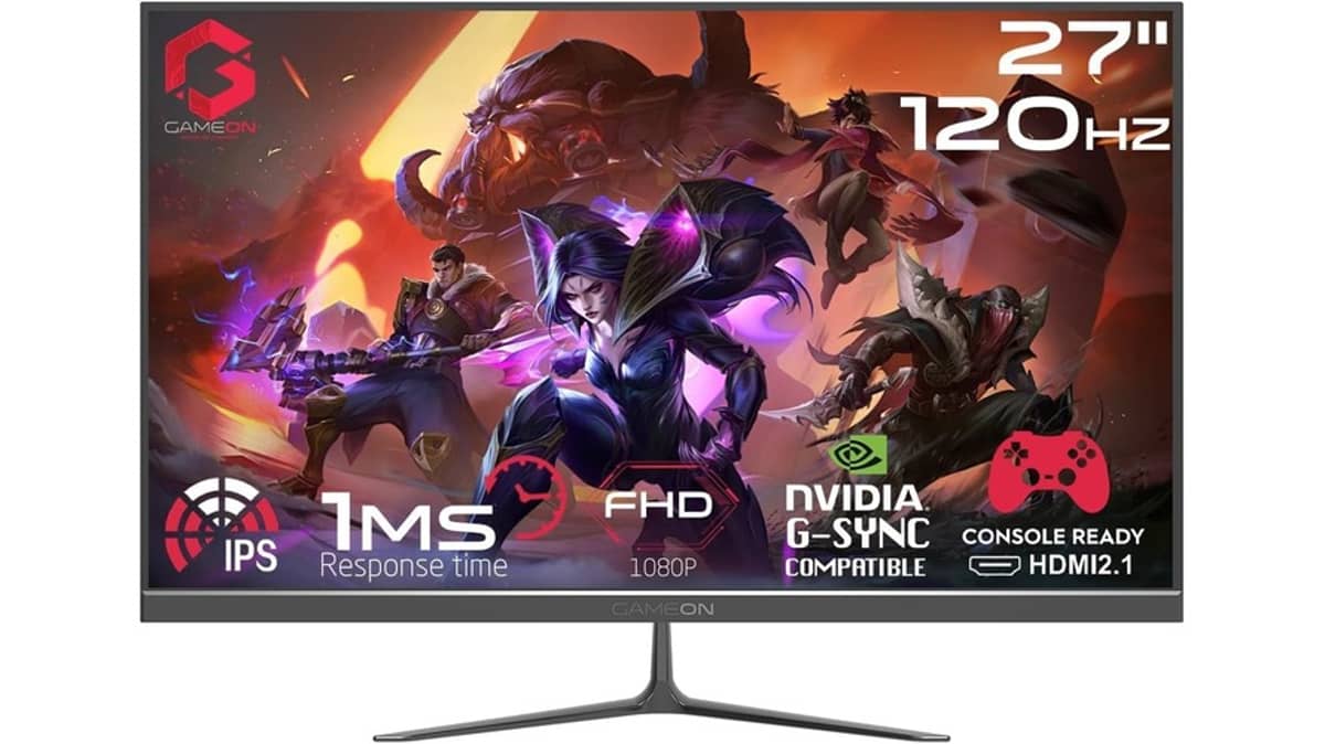 شتر gameon-27-inch-gaming-monitor-fhd-goes27fhd120ips