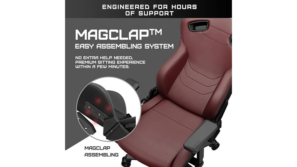 شتر andaseat-kaiser-frontier-xl-gaming-chair-maroon