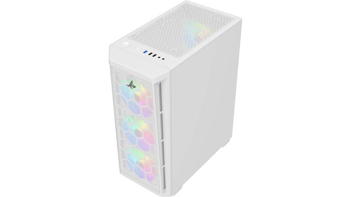 شتر sharx-razorfin-argb-atx-pc-case-with-front-mesh-panel-r-200w
