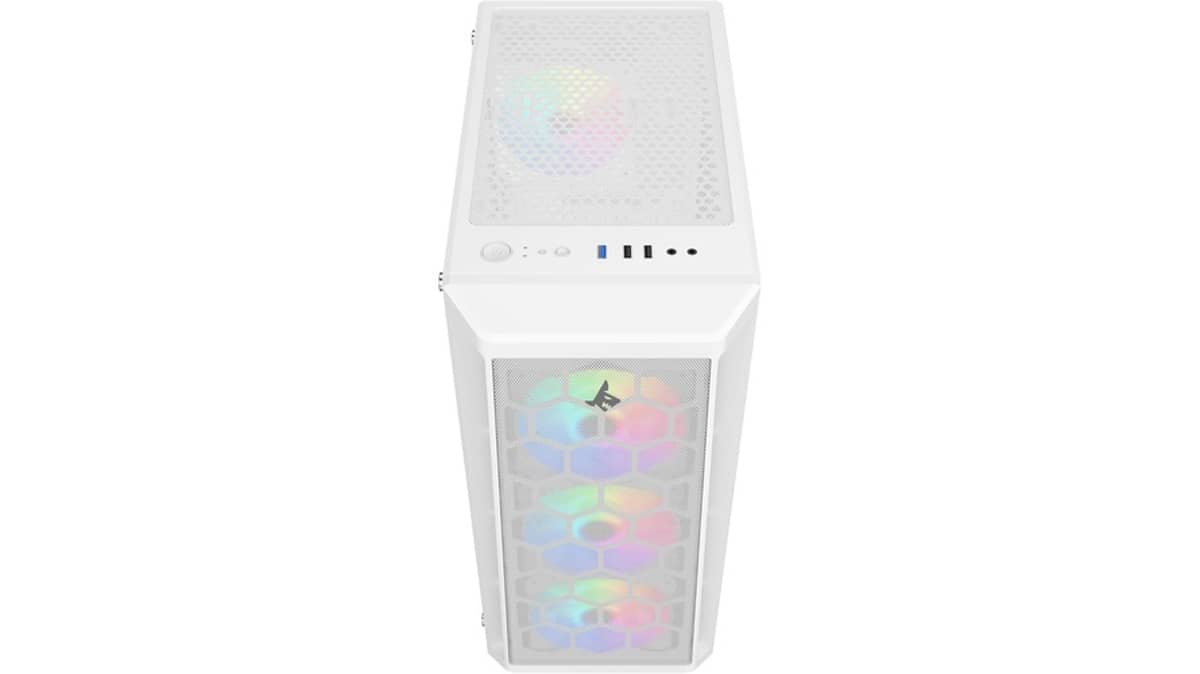 شتر sharx-razorfin-argb-atx-pc-case-with-front-mesh-panel-r-200w