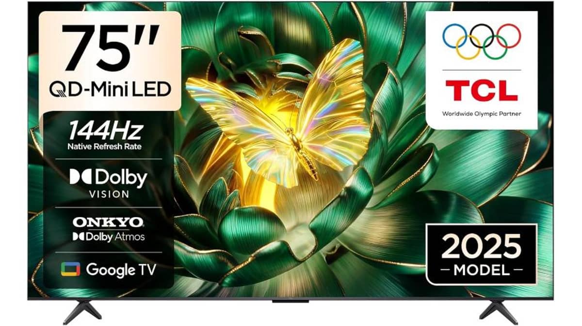 شتر tcl-c6k-75-inch-qd-mini-led-4k-ultra-hd-smart-google-tv-with-google-voice-assistant-black