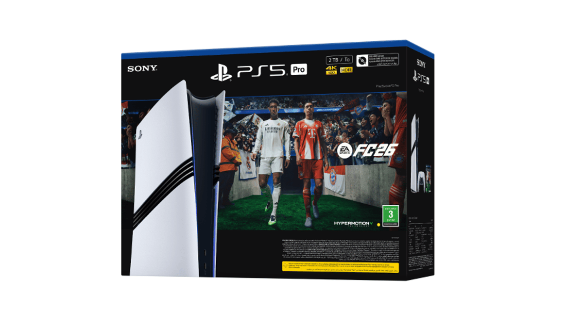 شتر playstation-5-pro-console-2tb-with-ea-sports-fc26-ps5-game-voucher