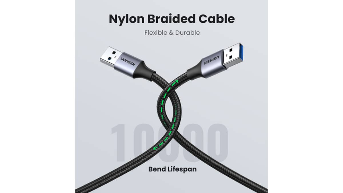شتر ugreen-usb-braided-cable