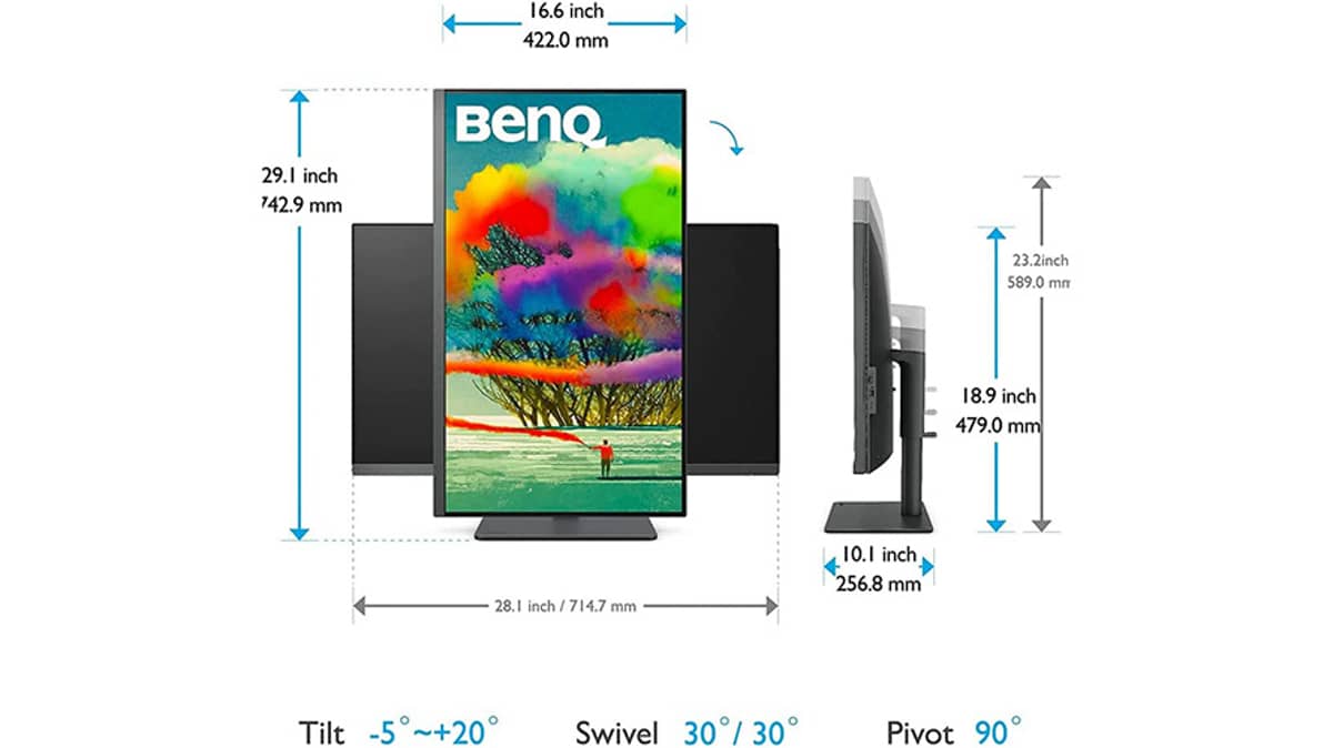 buy benq-pd2705u-designer-gaming-monitor-27-inch-4k-monitor-usbc-srgb-rec709-hdr10