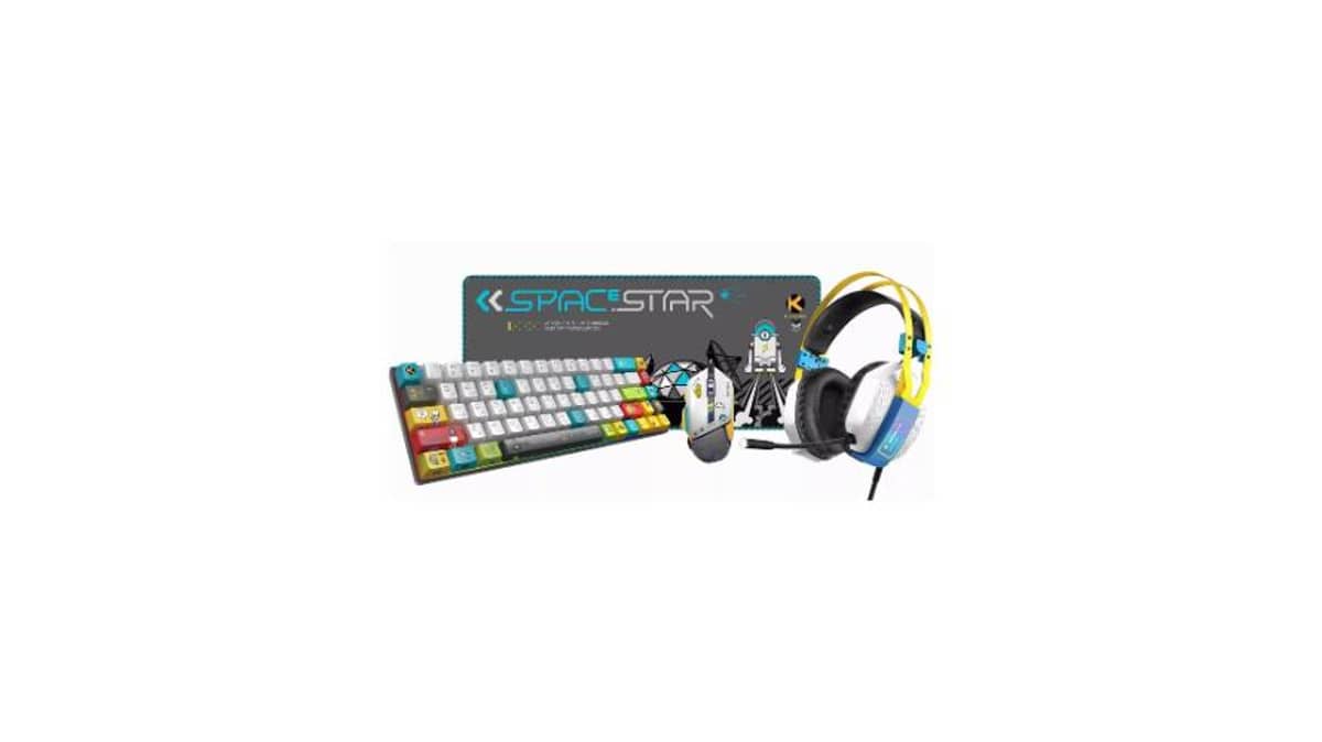 شتر kgaming-4-in-1-gaming-combo-pack-kmp-04-blue-switch