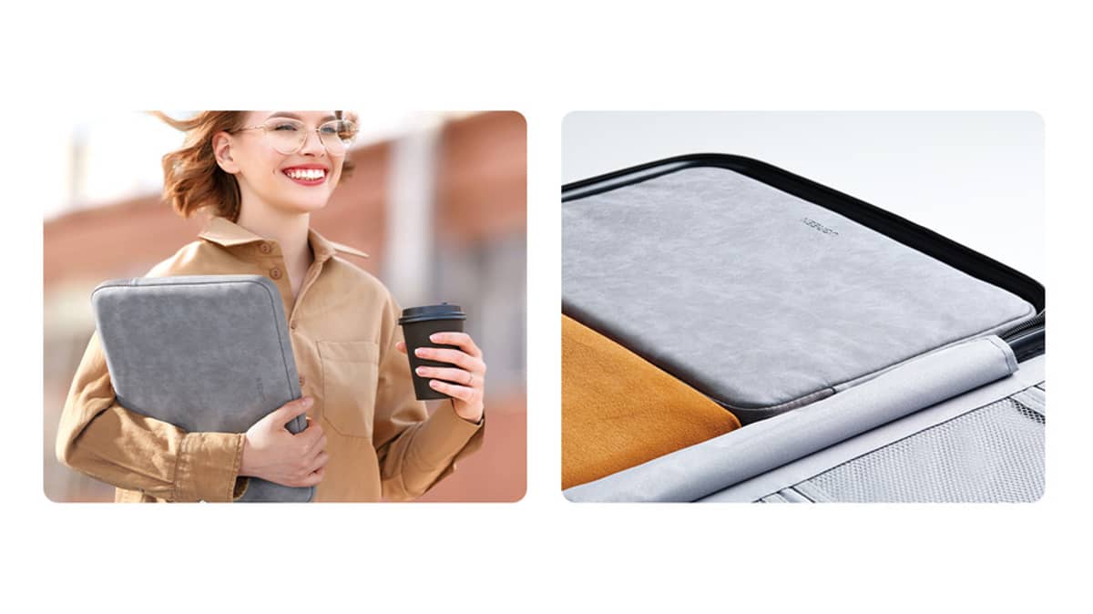 شتر ugreen-sleeve-case-storage-bag-for-laptops-13-inch-gray