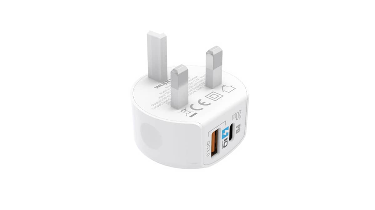 شتر wopow-a20-wall-charger-20w-white