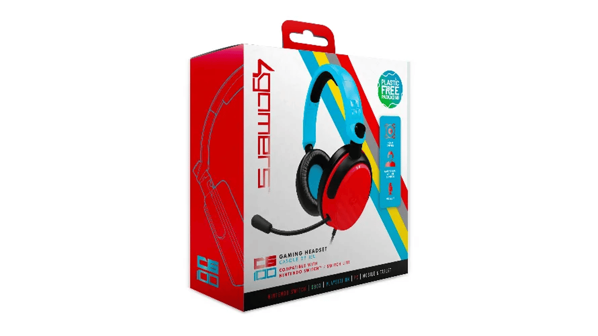 شتر 4gamers-c6100-gaming-headset-for-switch-xbox-ps4-ps5-pc-neon-blue-red