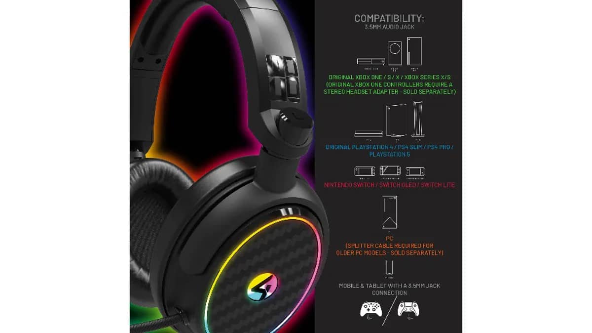 شتر 4gamers-c6-100-led-gaming-headset-black