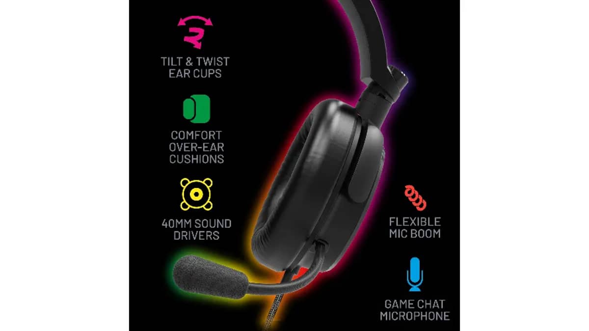 شتر 4gamers-c6-100-led-gaming-headset-black