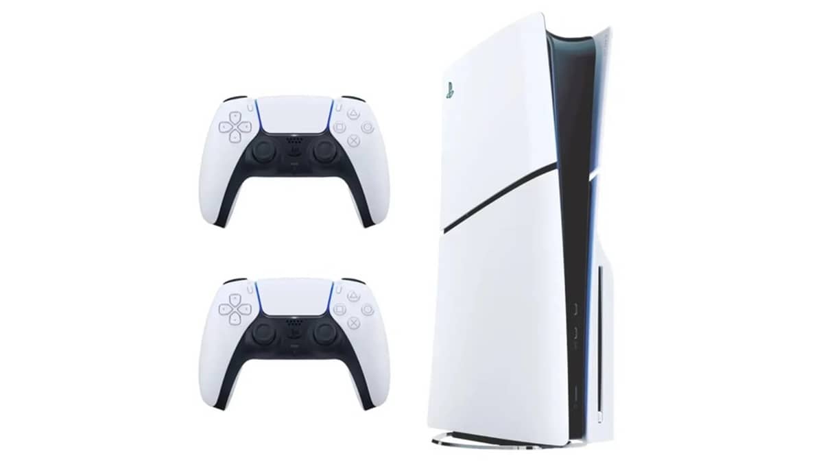 شتر playstation-5-console-standard-edition-slim-disc-with-extra-dualsense-wireless-controller-white