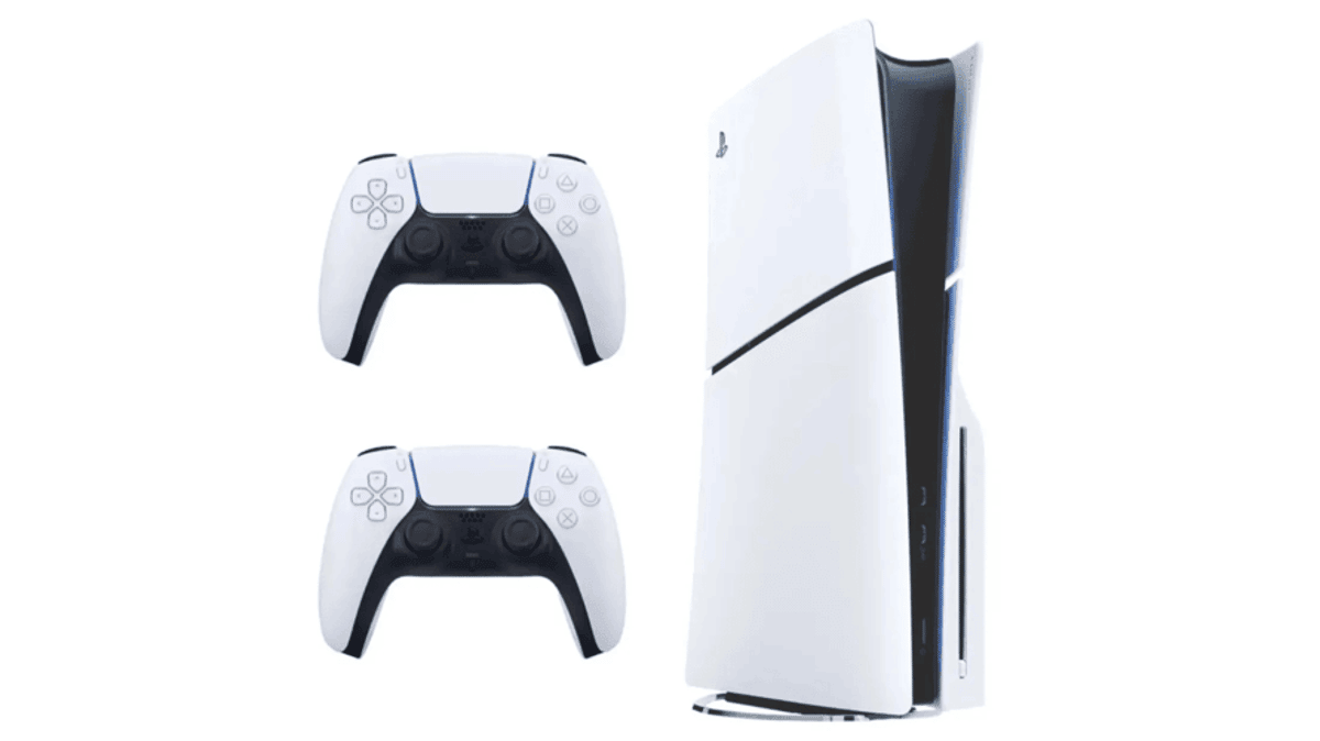 شتر playstation-5-console-standard-edition-slim-disc-with-extra-dualsense-wireless-controller-white