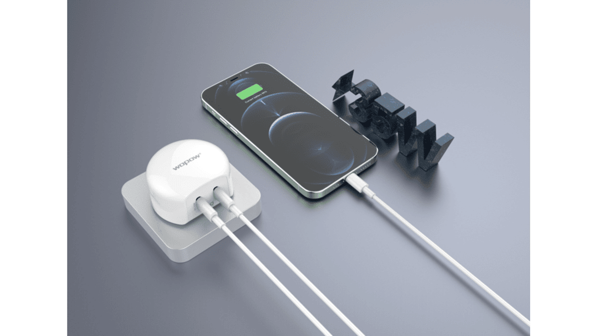 شتر wopow-a35-wall-charger-35w-pd-2ports-typec-white