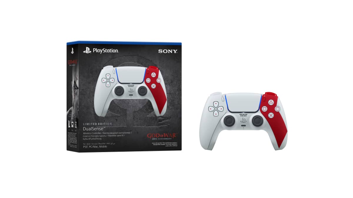 شتر playstation-dualsense-controller-god-of-war-20th-anniversary-limited-edition
