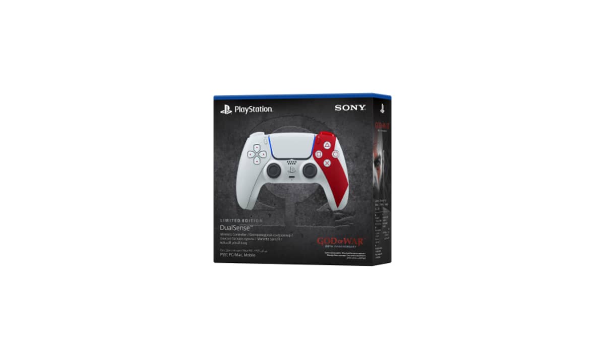 شتر playstation-dualsense-controller-god-of-war-20th-anniversary-limited-edition