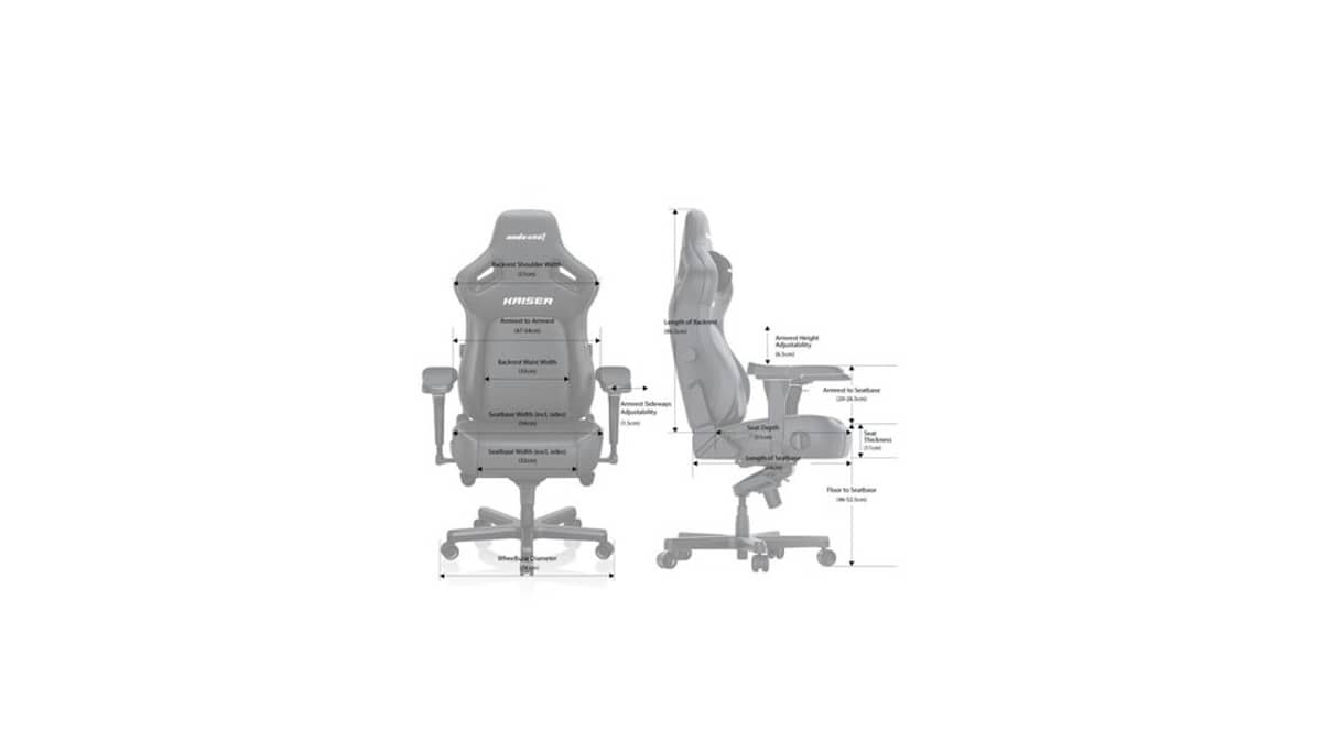 buy andaseat-kaiser-4-series-l-gaming-chair-black