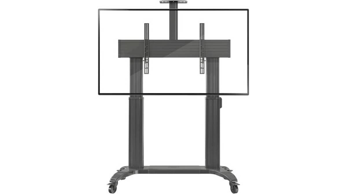 buy nb-tw100-support-tv-size-75-to110-inch-motorized-heavy-duty-pro-mobile-cart