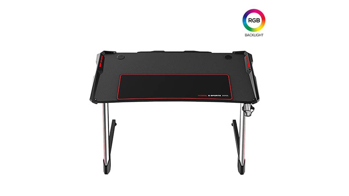 buy g11-mask-al-gaming-table-with-led-lights-oversized-mousepad