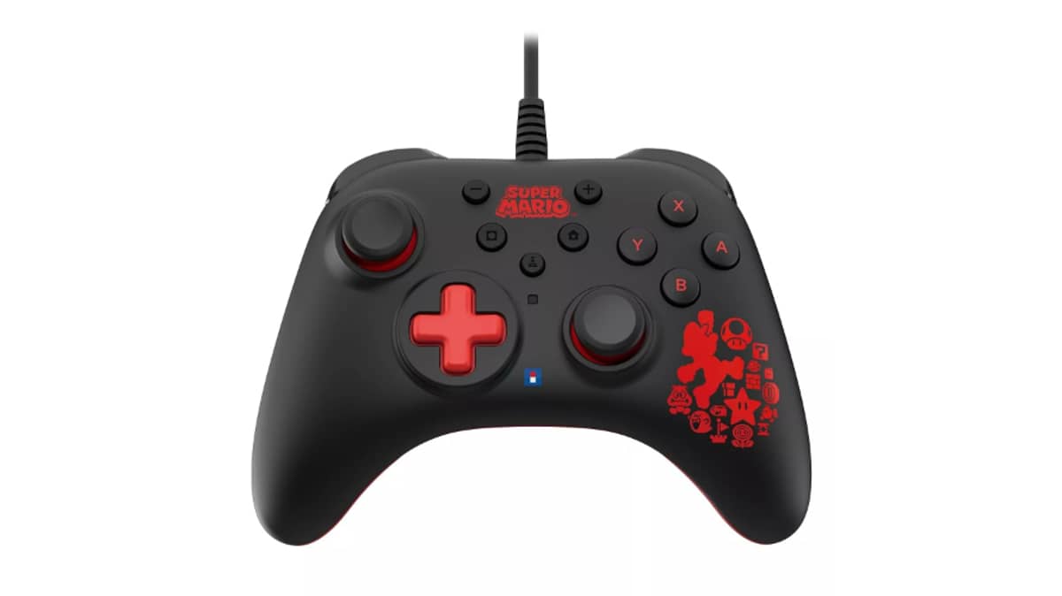 buy hori-turbo-mario-ergonomic-wired-controller-pad-for-nintendo-switch-black