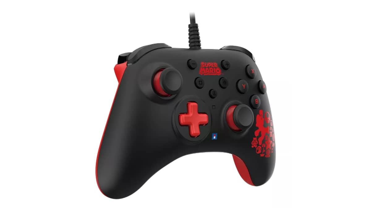 buy hori-turbo-mario-ergonomic-wired-controller-pad-for-nintendo-switch-black